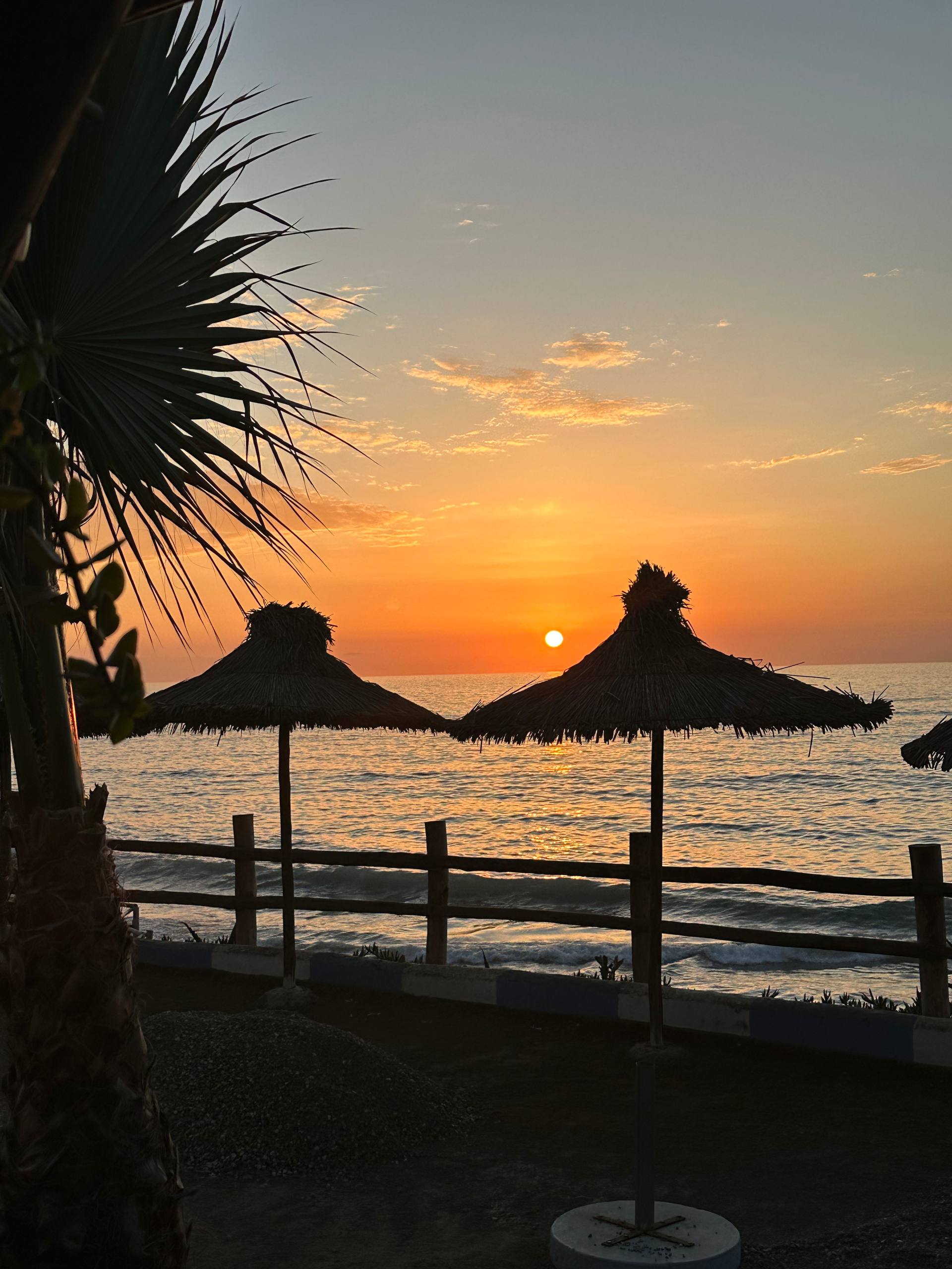 Cafe Daya terrace at sunset